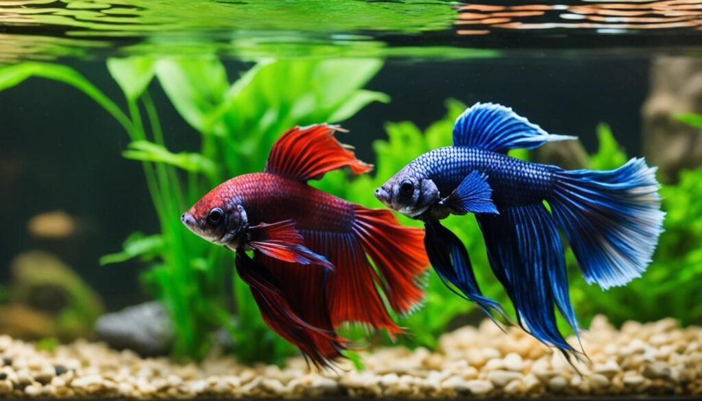 can you put a male and female betta fish together